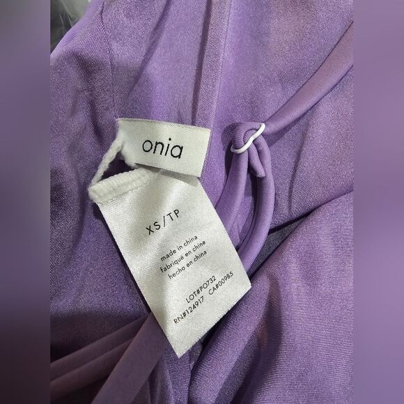Onia Juliette One Piece Lavender/purple Swimsuit NWOT size XS - Picture 5 of 5